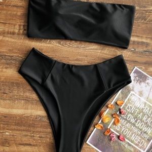 Black high waisted bottom only